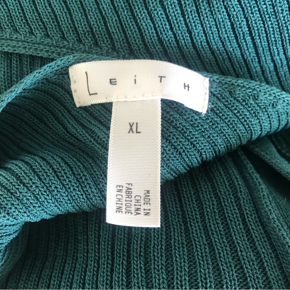 Leith Dark Teal Reversible Knit Cardigan with Low Back Size XL - Picture 7 of 8